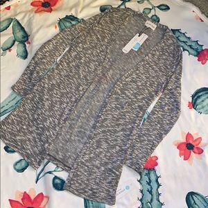 Long thin grey cardigan